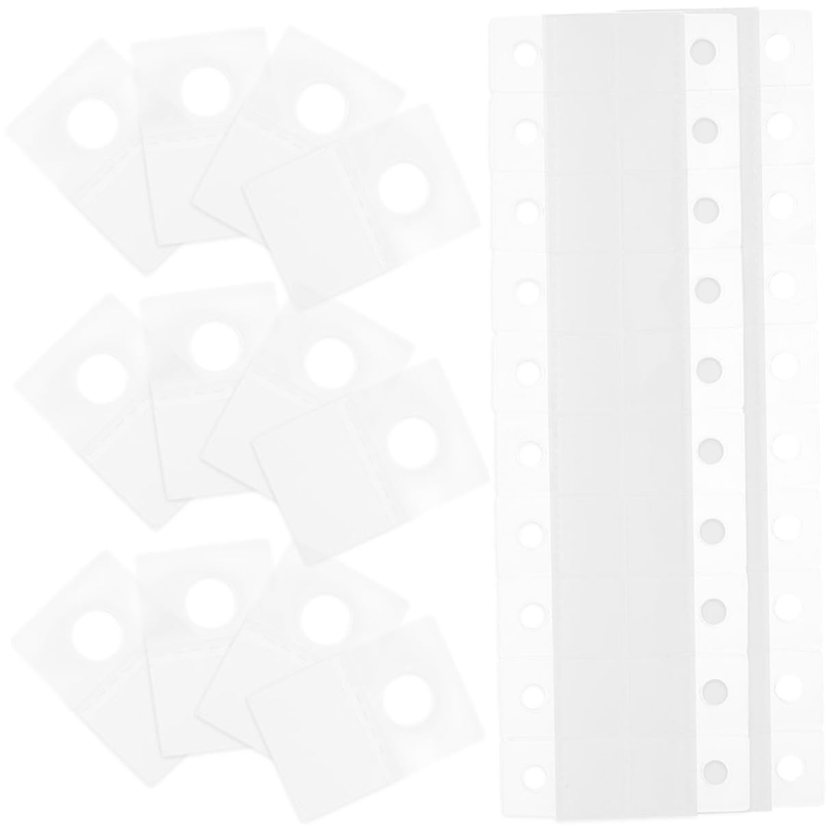 Happyyami Strong Adhesive Hanging Tabs 300pcs Plastic Self-Adhesive Hooks Retail Store Display