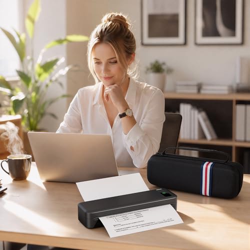 Image of TATTMUSE Printer Carrying Case, Compatible with A285M /A282M /A281M /M832 /M832D /M834 Letter & A4 Portable Thermal Printer, Portable Printers Wireless for Travel (Box Only)