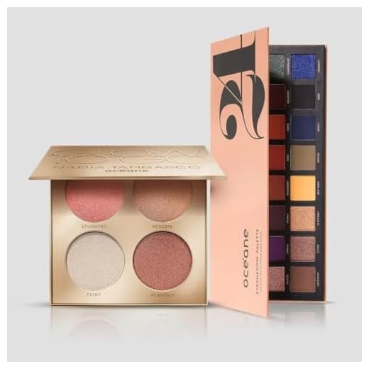 Kit Paleta de Iluminadores Nádia Tambasco By Océane + Paleta de Sombras 24 Cores Océane (2 Produtos)