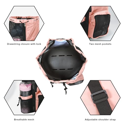 Mesh Backpack,Mesh Swim Drawstring Backpacks with Wet/Dry for Beach,Swimming,Gym,Pool,Workout Gear and Sports4