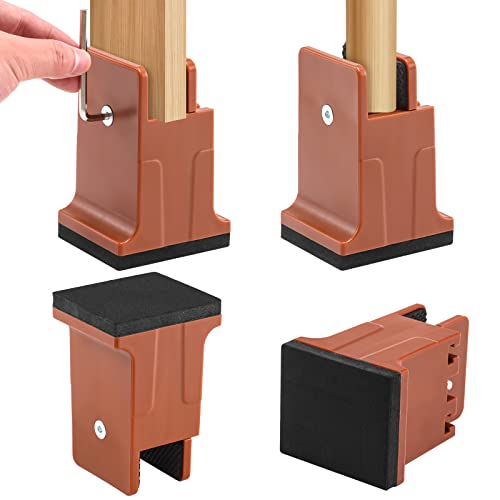 Generic Adjustable Leg Riser Extender with Screw Clamp for Bed Couch Chair Furniture with Leg Width up to 1.4
