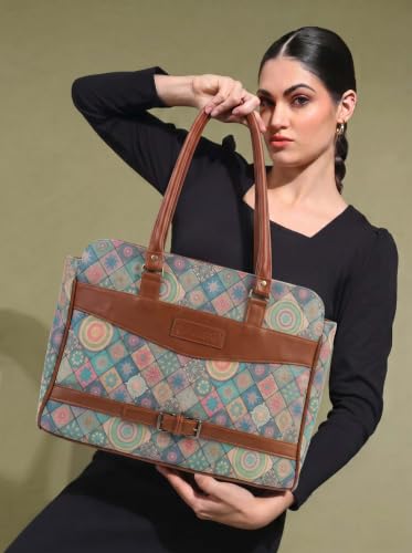 Image of Stylish Tote Bags for Office Use | Laptop Bag 15.6 inch | Purse for Women | Vegan Leather Handbag | Daily & Travel Use |