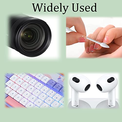 Double Precision tips cotton swabs with Paper Stick, Pointed Organic Cotton Buds for Makeup, 800pcs