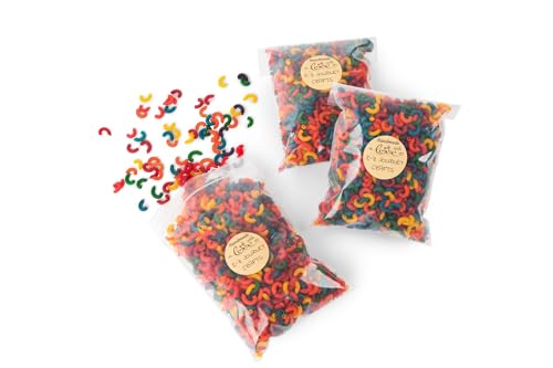 Rainbow Pasta Sensory Bin Filler 3 Pounds, Sensory Table Material...