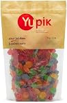 Yupik Sour Jujubes, 1 kg, sans gluten, tart & Saveurs douces et fruitées, Texture chéwy, Fun Treat, Sweet Candy, Snack délicieux, Idéal pour le cadeau, Vacances & Cuisson