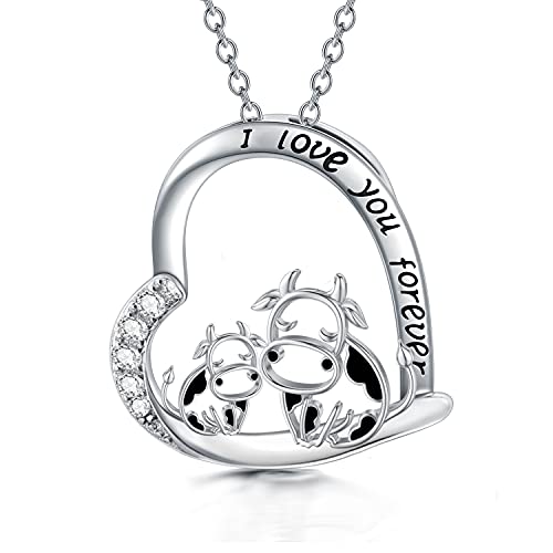 Collier vache argent 925 femme pour sublimer un look bohème chic ou une tenue décontractée