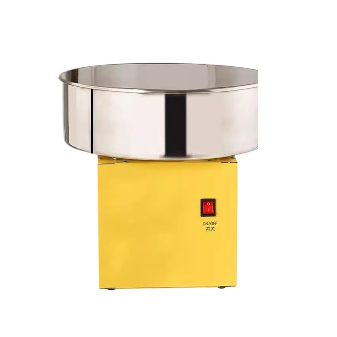 máquina de algodón de azúcar Máquina de algodón azúcar, Uso Comercial, máquina Elegante Completamente automática for emprendimiento y establecimiento Puestos(Yellow)