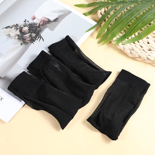 6 Pack Women's Sheer Nylon Ankle Socks Ultra Thin See Through Calf High Socks for Women Nude Crew Stocking3