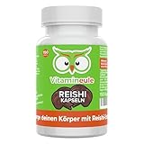 Reishi Pilz-Extrakt Kapseln - hochdosiert 667 mg 15:1 Extrakt (entspricht 10.000...