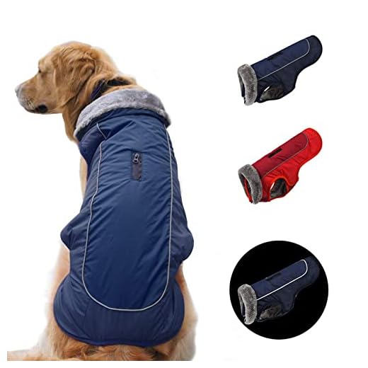 [Upgrade] Dog Winter Coat Thickened Dog Clothes Cozy Reflective Waterproof Dog Winter Jacket Warm Dog Apparel for Cold Weather British Style Fleece Vest Dog Sweater for Medium Large Dogs