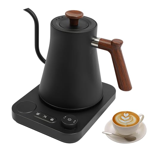 Tetera eléctrica cuello de cisne 1200W acero inoxidable 0.24 gal