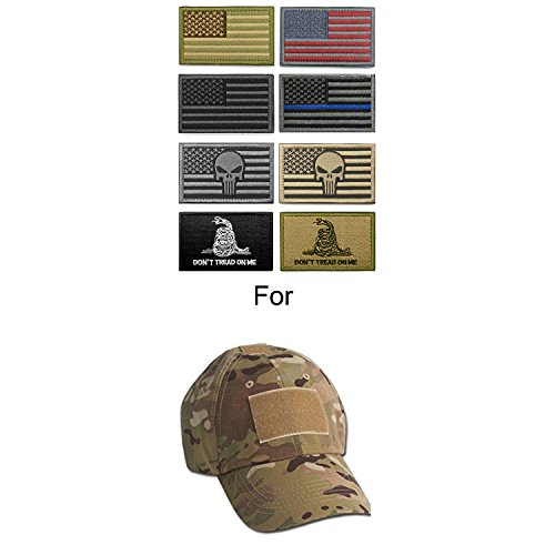 Wzt Bundle 8 Pieces American Flag Tactical Morale Military Patch Set #TOP3