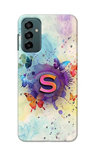 Image of PRINTFIDAA� Printed Hard Back Cover Case for Samsung Galaxy F23 5G | Samsung Galaxy M23 5G Back Cover (Alphabet S) -2808
