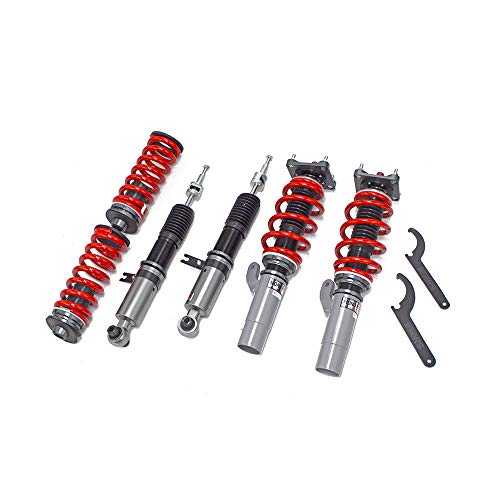 Godspeed MRS1424-C MonoRS Coilover Suspension Lowering Kit, 32 Damping Adjustment, Ride Height Adjustable, compatible With BMW 430i RWD (G22) 2021-25