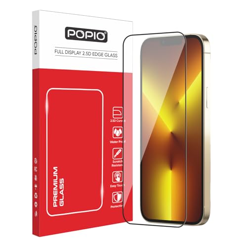 Image of POPIO Military-Grade Gorilla Tempered Glass For iPhone 13 Pro Max | 9H Hardness, Edge-to-Edge, Bubble-Free