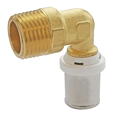 Somatherm For You - /5711-20-20 - Coude à sertir pour tube Multicouche Ø20 - M20/27 (3/4'') Permet de raccorder un tube Multicouche de diamètre Ø20