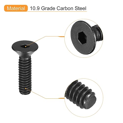 uxcell #6-32x5/8" Flat Head Socket Cap Screws - Image 4