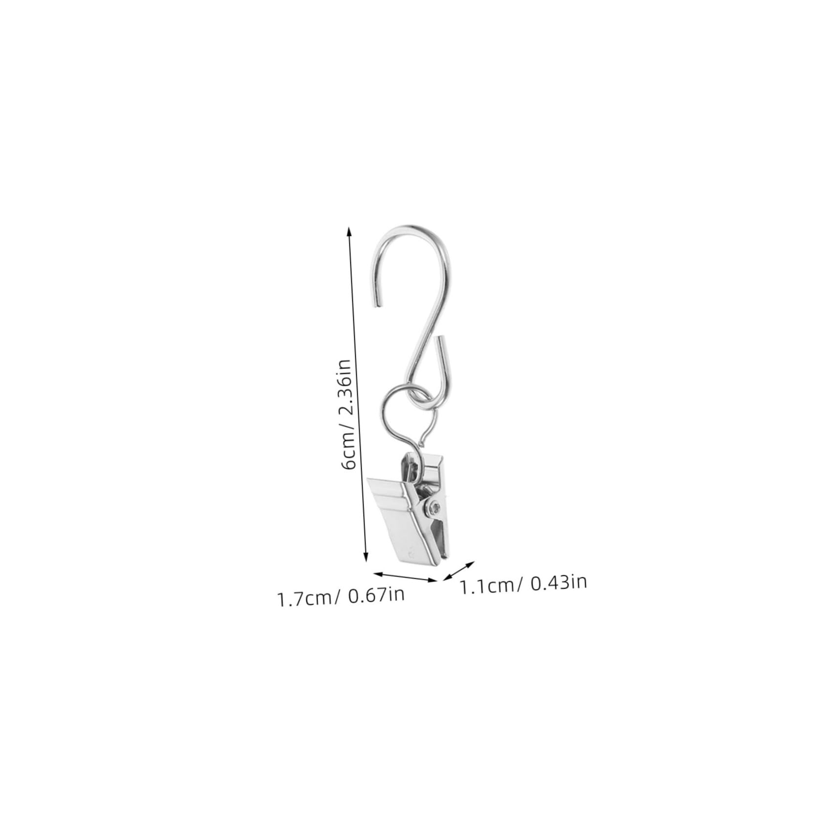 HEMOTON 30Pcs Outdoor String Light Clips S Hooks for Securely Hanging Party Lights Easy Install Metal Hangers for Weddings Birthdays Patios and Christmas