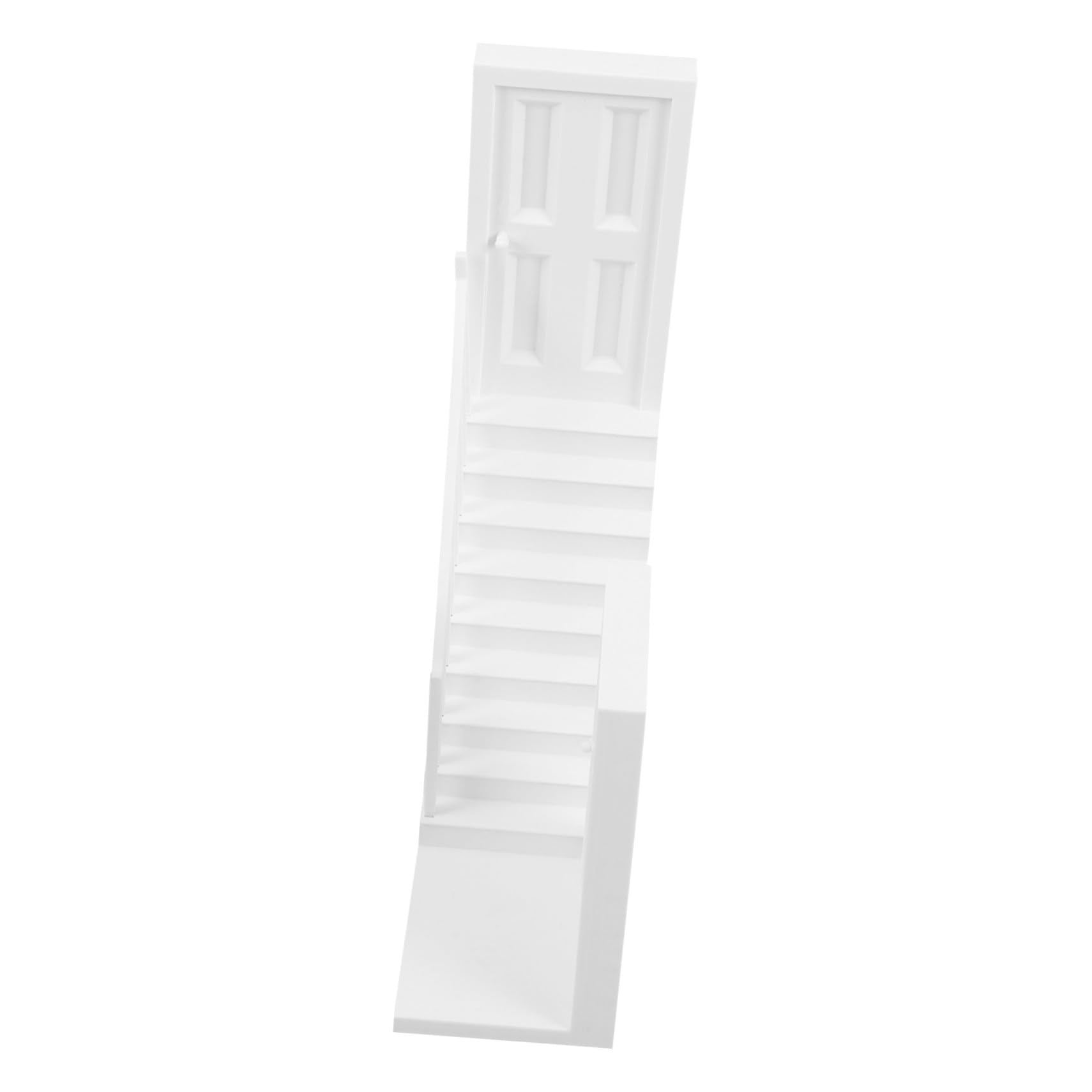 Mini Scala Angolare per Casa delle Bambole in Plastico Bianco