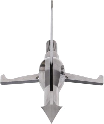 Miniatura 4 de New Archery Products Spitfire 3 Titanium 100 granos de despliegue frontal de tiro con arco Bowhunting - Paquete de 3