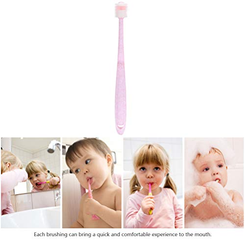 STOBOK Escova de Dente Infantil Escova de Silicone para Treinamento Com Cerdas Extramacias Escova de