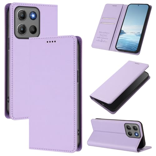 Cover �Ή��@�� for Motorola Moto G17 4G / G17 Power 4G,�Ή��@�� for Motorola Moto G15 / G15 Power PU�{�}�b�gTPU �}�O�l�b�g�X�i�b�v���E�H���b�g�X�}�z�P�[�X Purple