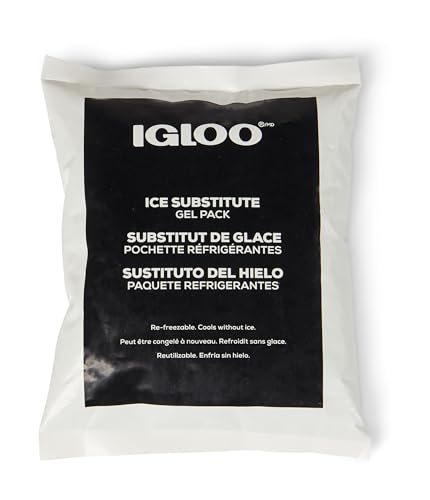 Image of Igloo MaxCold Gel Ice Packs, Reusable Ice Packs for Coolers, Long Lasting Cold Freezer Pack for Lunch Boxes and Camping