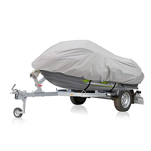 Waterproof Heavy Duty Jetski Cover - 139’’ - 145’’ Inch Mildew Resistant Watercraft Storage Cover with Adjustable Strap & Elastic Cord for Tight Custom Fit - Marine Grade Protection - Pyle PCVJS14