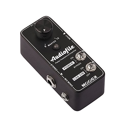 Image of MOOER Micro Guitar Pedal Audiofile Headphone Amp Analog, Access to Effects Circuits, Buffer /Clean Boost for Electric Guitar /Bass