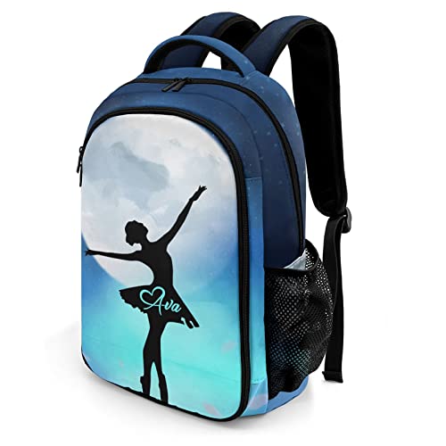 Personalized Starry Ballet Girl Backpack Multifunctional Waterproof Laptop Bag for Travel Gift2