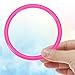 PATIKIL 2.8 Inch Plastic Ring-Toss Rings for Bottles, 30 Pack Carnival Rings Plastic Hoops for Speed and Agility Practice Outdoor Party Favor, Pink