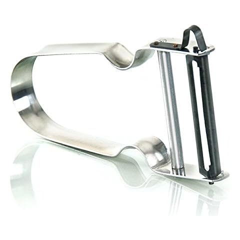 Aluminum Vegetable Peeler with Swiss Made Blades and Ergonomic, Non-Stick Plastic Handle, For Potatoes, All Fruits & Veggies, By Bovado USA Cover