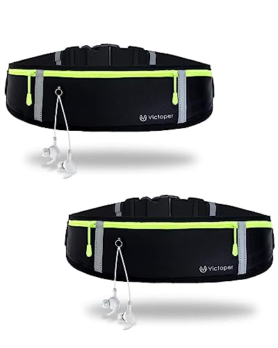 Marsupio Da Cintura Per Cellulare, Impermeabile, Con Moschettone E Passante, 2 Tasche, Perfetto Per Escursioni, Corse E Viaggi – Taglie Da 5.2 A 7.2 Pollici