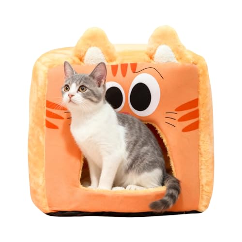 Cama para Gatos de Interior: Cueva de Dormir Cálida para Mascotas 2