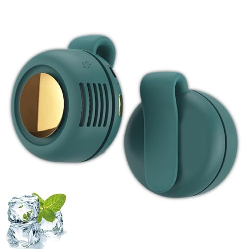 Small Whirlwind Clip Waist Neck Fan, Portable Mini Bladeless Fan Clip On, 3 Speed Adjustable Mini...