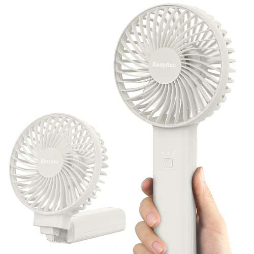 EasyAcc Ventilateur USB Portable Ventilateur à Main Petit Rechargeable 3-13 Heures D'utilisation 4...