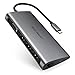 UGREEN USB C Hub VGA Type C Multiport Adapter Dock Station with VGA 1080P, Power Delivery Charging, 3 Port USB 3.0, SD TF Card Reader Compatible for MacBook Pro 2017, ChromeBook Pixel, Dell XPS 13