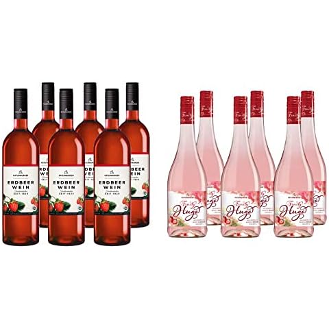 KATLENBURGER - Erdbeerwein | Hochwertiger Fruchtwein aus echten Erdbeeren ohne Aroma/Farbstoffe. 6x 750ml und 8, 5% vol. & Cover