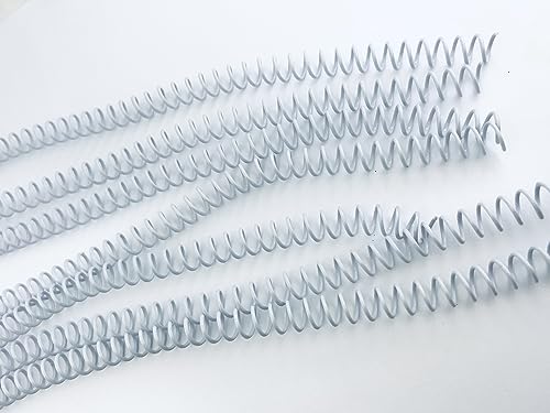 Espiral para encadernação 9mm - Até 50 folhas - Pacote com 100 unidades (Branco)