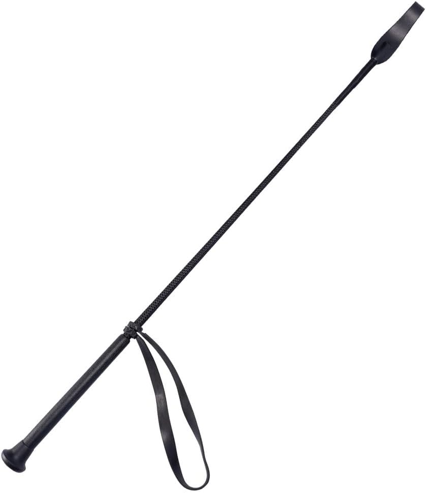 Schneiders 26" Riding Crop | Durable Braided Nylon with Textured Grip Handle | Ideal for Training & Show Use | Color Black