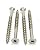 100 Pieces US Stainless 316 A4#10-8 x 4"/2-3/4" Decking Screw Bugle Head Type 17 Square Drive Marine Grade