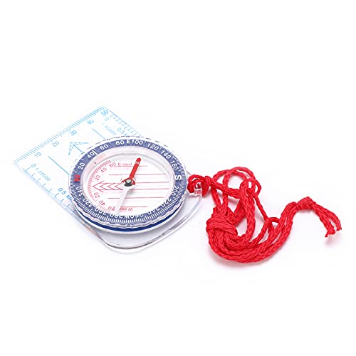Brújula de mano para camping y senderismo de material vidrio miniatura 4