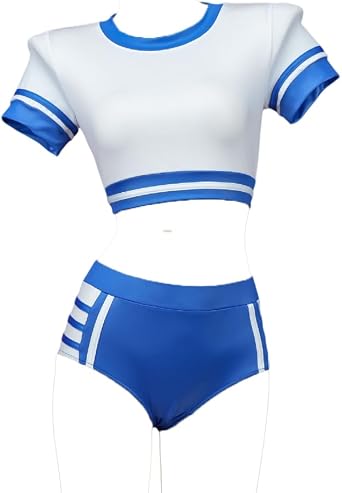 Women Cosplay Sexy Japanese Anime DVA Underwear Anime Female Students Yoga Sports Cheerleading Swimsuit Uniform
