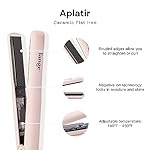 L'ANGE HAIR Aplatir Ceramic Flat Iron Hair Straightener | Adjustable Temp Dual Voltage Hair Straightening Iron | Tourmaline-Infused Flat Iron | 1 Inch Flat Iron to Ease Frizz - Image 2