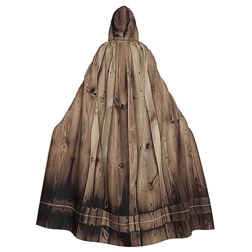 Cape à capuche imprimé bois de la Renaissance pour vos soirées Halloween et jeux de rôle