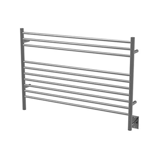 Amba Jeeves LSB Model L-Straight 10-Bar Hardwired Towel Warmer in Brushed #1