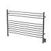 Amba Jeeves LSB Model L-Straight 10-Bar Hardwired Towel Warmer in Brushed
