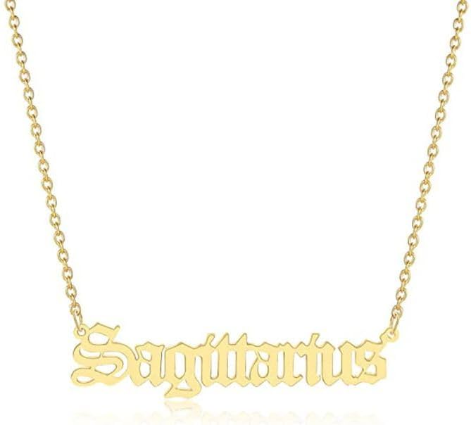 South Coast JewelleryZodiac Horoscope Birth Star Sign Necklace Silver/Gold Stainless Steel