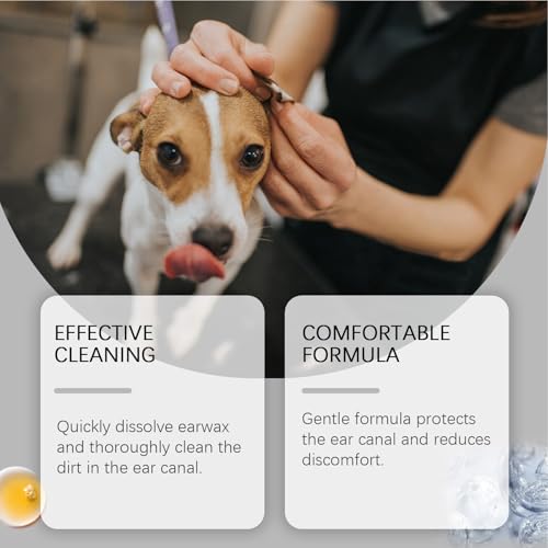 Ohrentropfen Für Hunde,10ml natürliche juckreizlindernde Tiefenreinigung | Ohrenspülung Tropfen Zur Juckreizlinderung - Für Pflege Bei Rötung Schwellung Geruch Ohrenschmalz Bei Welpen Kätzchen