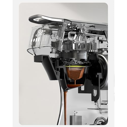 Ekspres do kawy z 20 barami, idealny dla baristów amatorów, współpracuje z kawą mieloną, łatwy w użyciu i czyszczeniu, idealny do przygotowywania cappuccino i latte